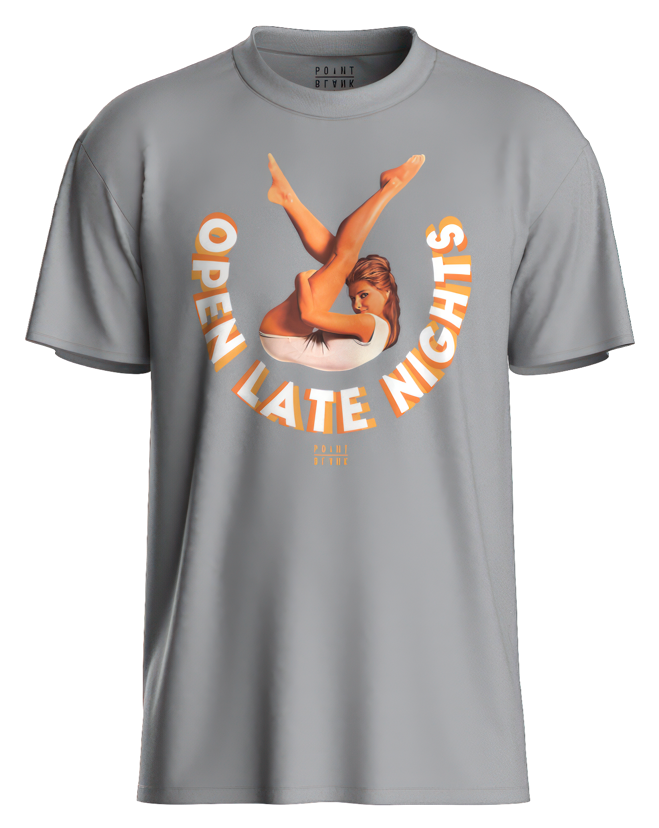 Open Late Night T-Shirt - Silver