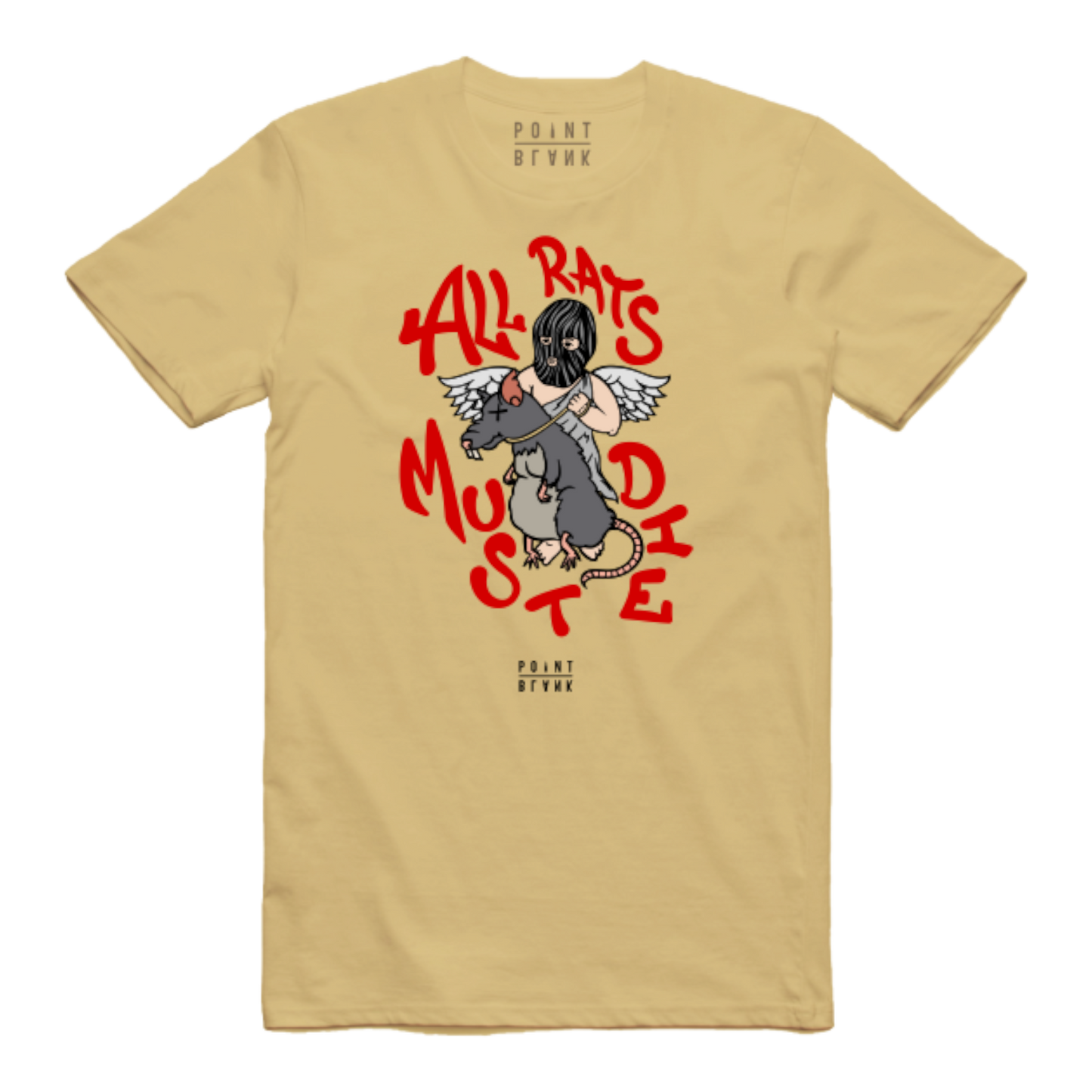 All Rats Must Die T-Shirt (Vintage Gold)