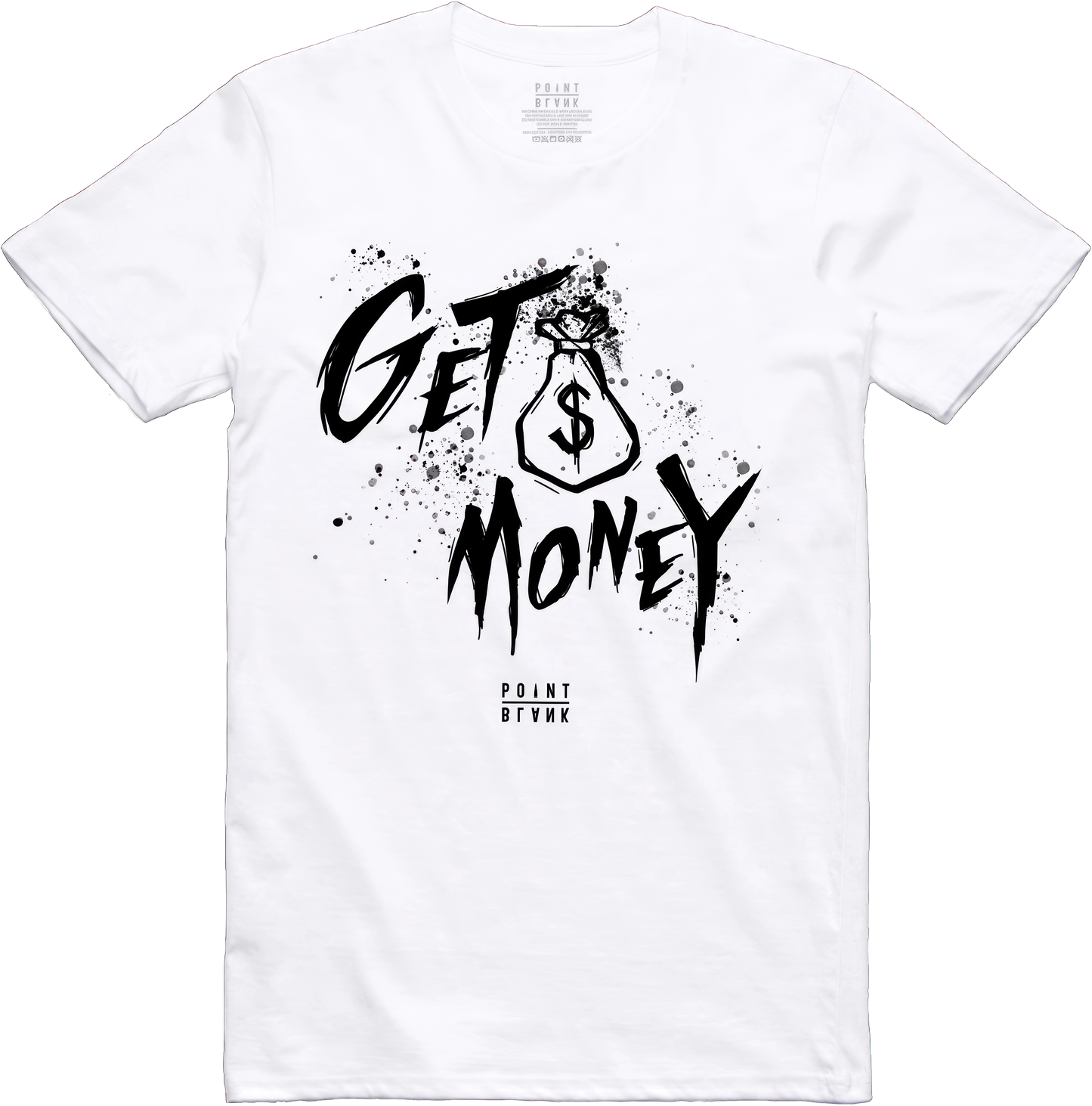 Money Text T-Shirt - White