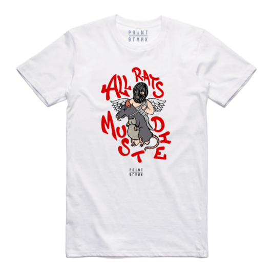 All Rats Must Die T-Shirt - White