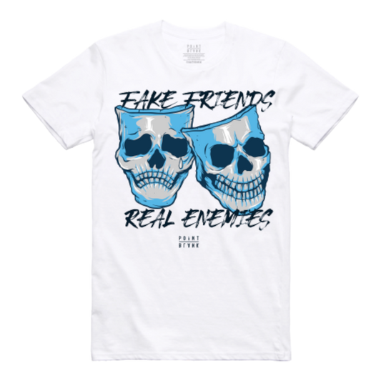 Fake Friends, Real Enemies T-Shirt - White