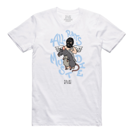 All Rats Must Die T-Shirt - White / Ice