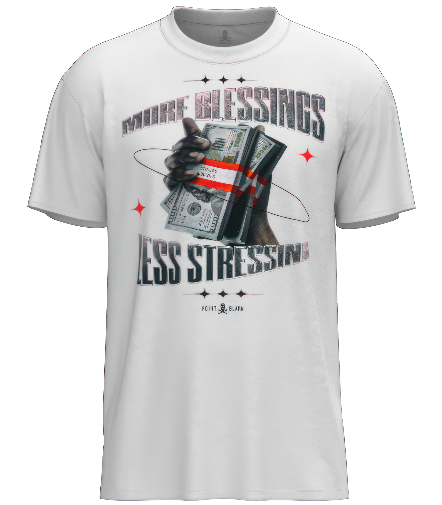 MORE BLESSINGS LESS STRESSINGS T-SHIRT