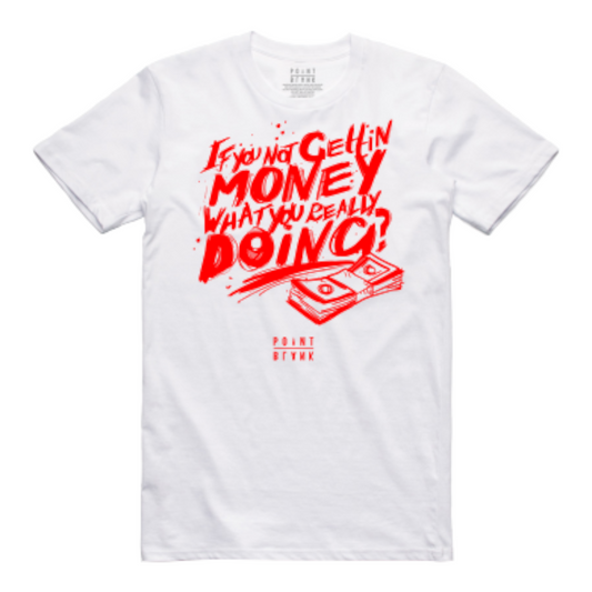 Get Money T-Shirt - White / Red