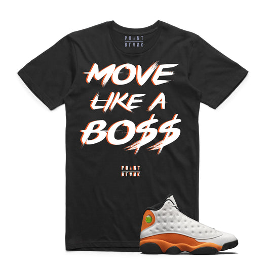 Move Like a Bo$$ T-Shirt - Black / Orange