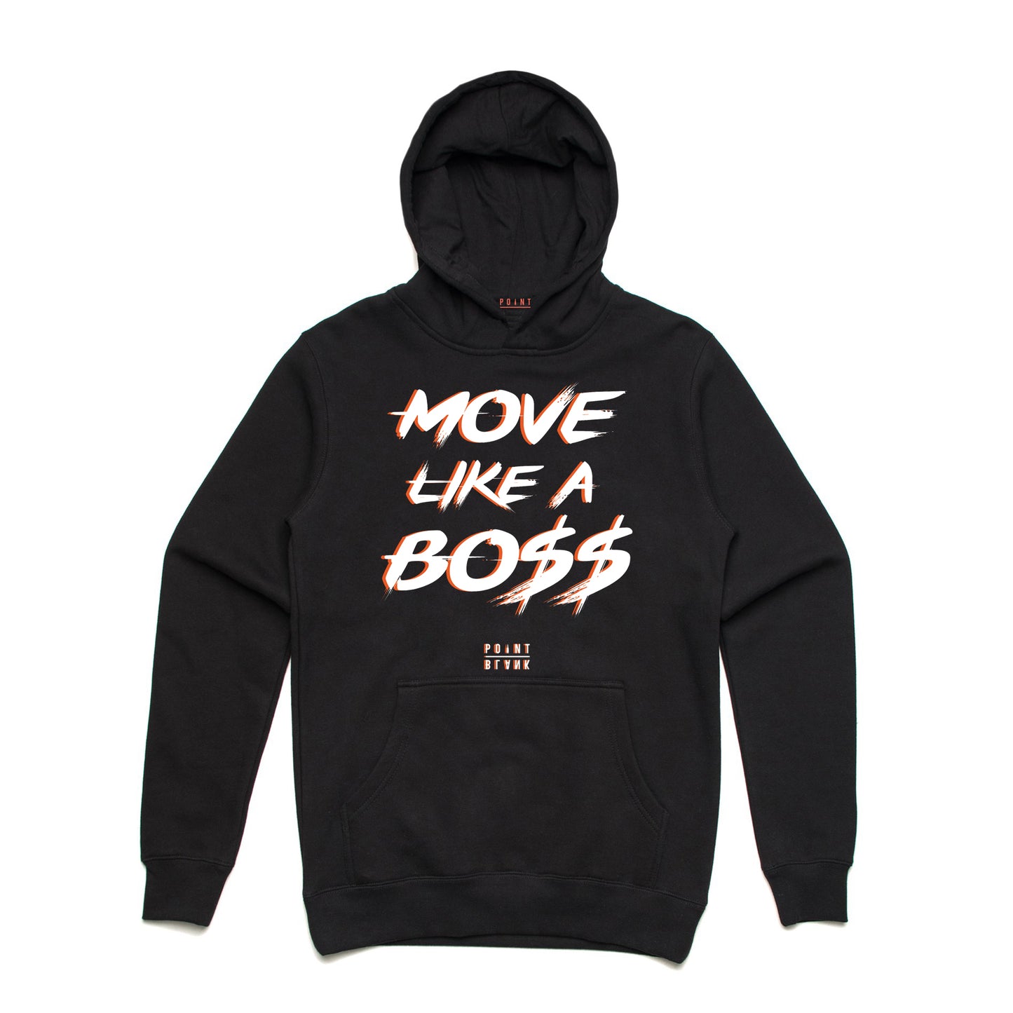 Move Like a Bo$$ Hoodie - Black / Orange