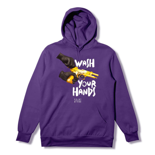 Wash Your Hands Hoodie - Purple