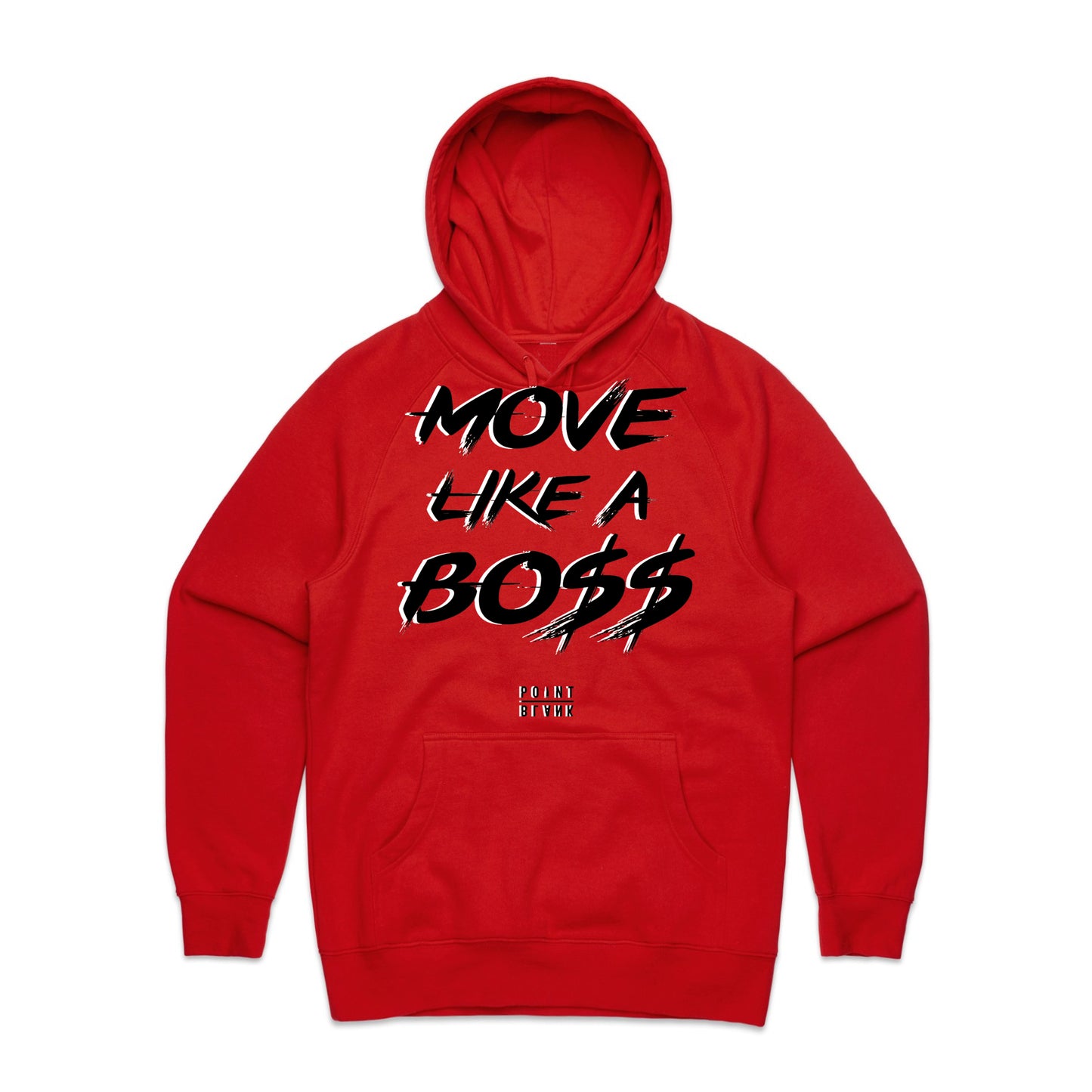 Move Like a Bo$$ Hoodie - Red / White