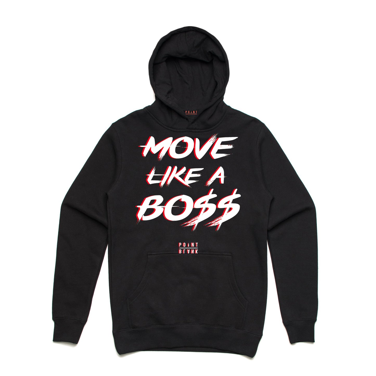 Move Like a Bo$$ Hoodie - Black / Red