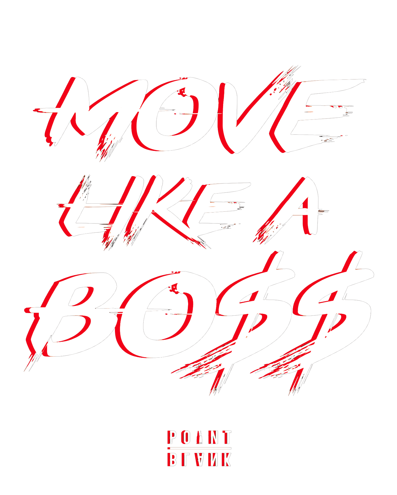 Move Like a Bo$$ Hoodie - Black / Red