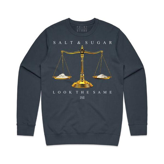 Salt Scale Crewneck Sweatshirt - Black