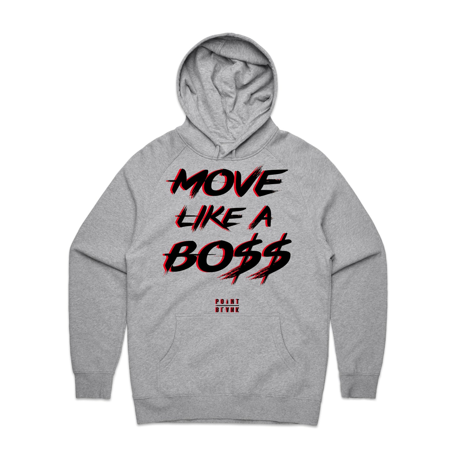 Move Like a Bo$$ Hoodie - Heather Gray / Charcoal