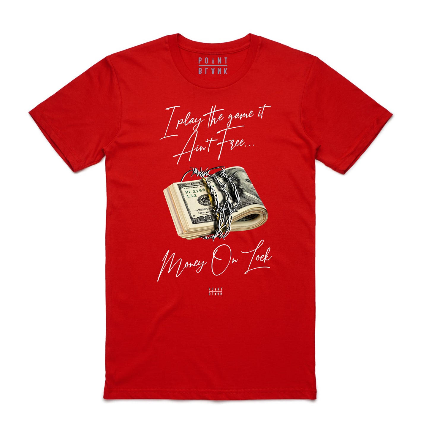 Money On Lock T-Shirt - Red