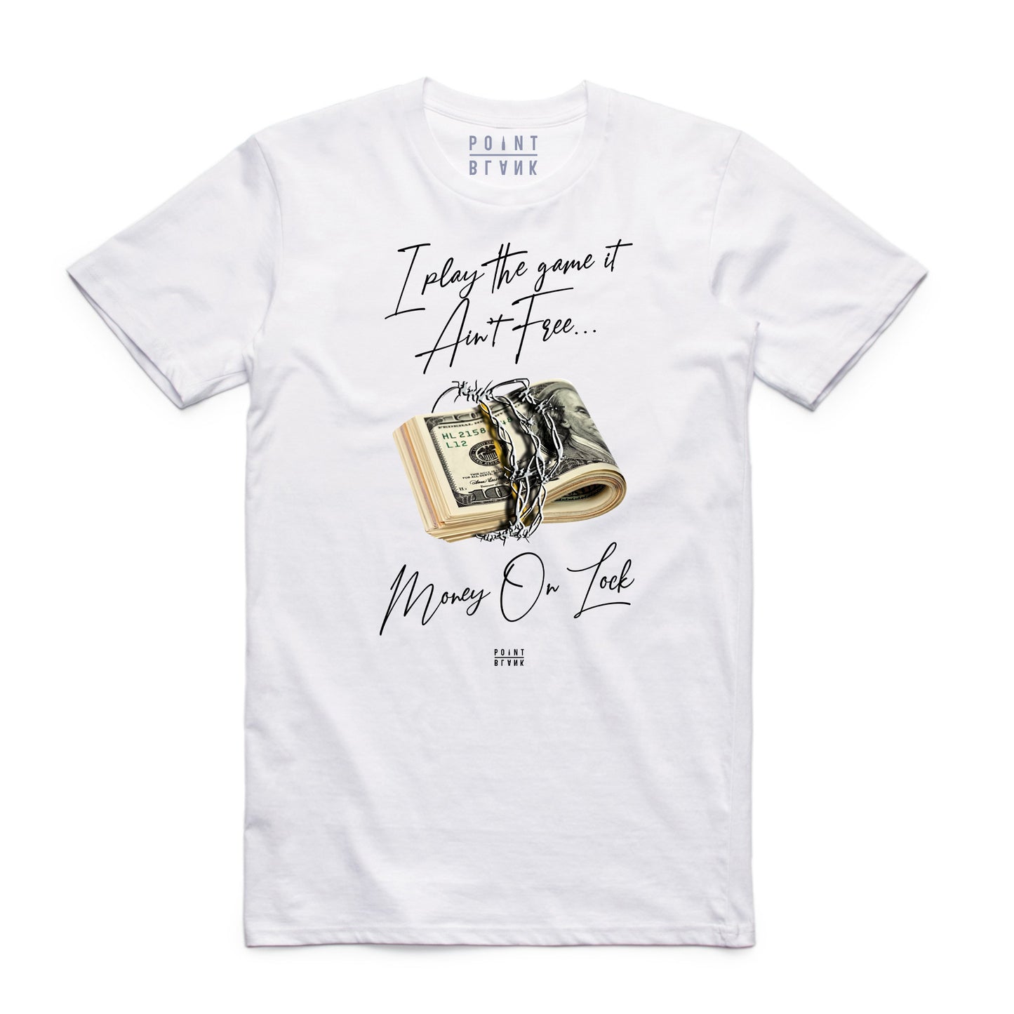 Money On Lock T-Shirt - White