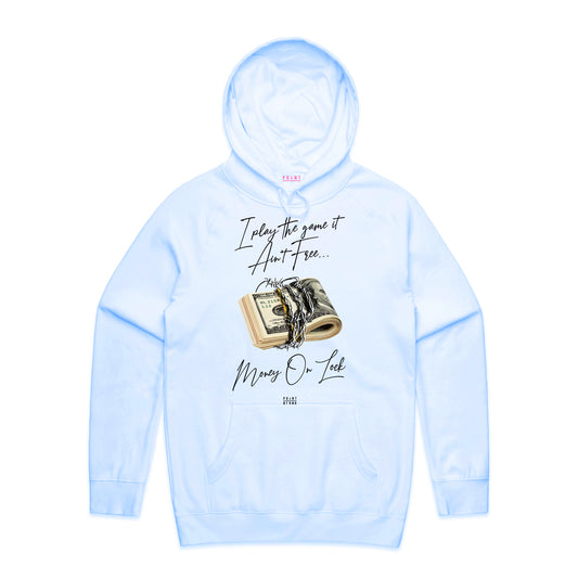 Money On Lock Hoodie - Baby Blue