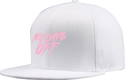 No Days Off Snap Back - White / Pink