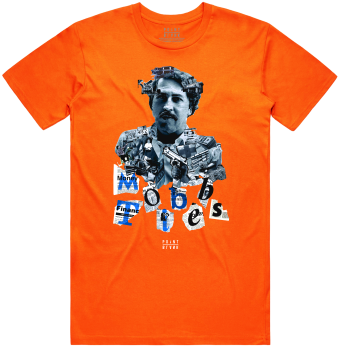 Mobb Ties T-Shirt - Orange / Blue