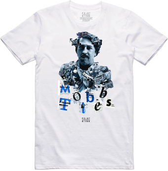 Mobb Ties T-Shirt (White / Blue)
