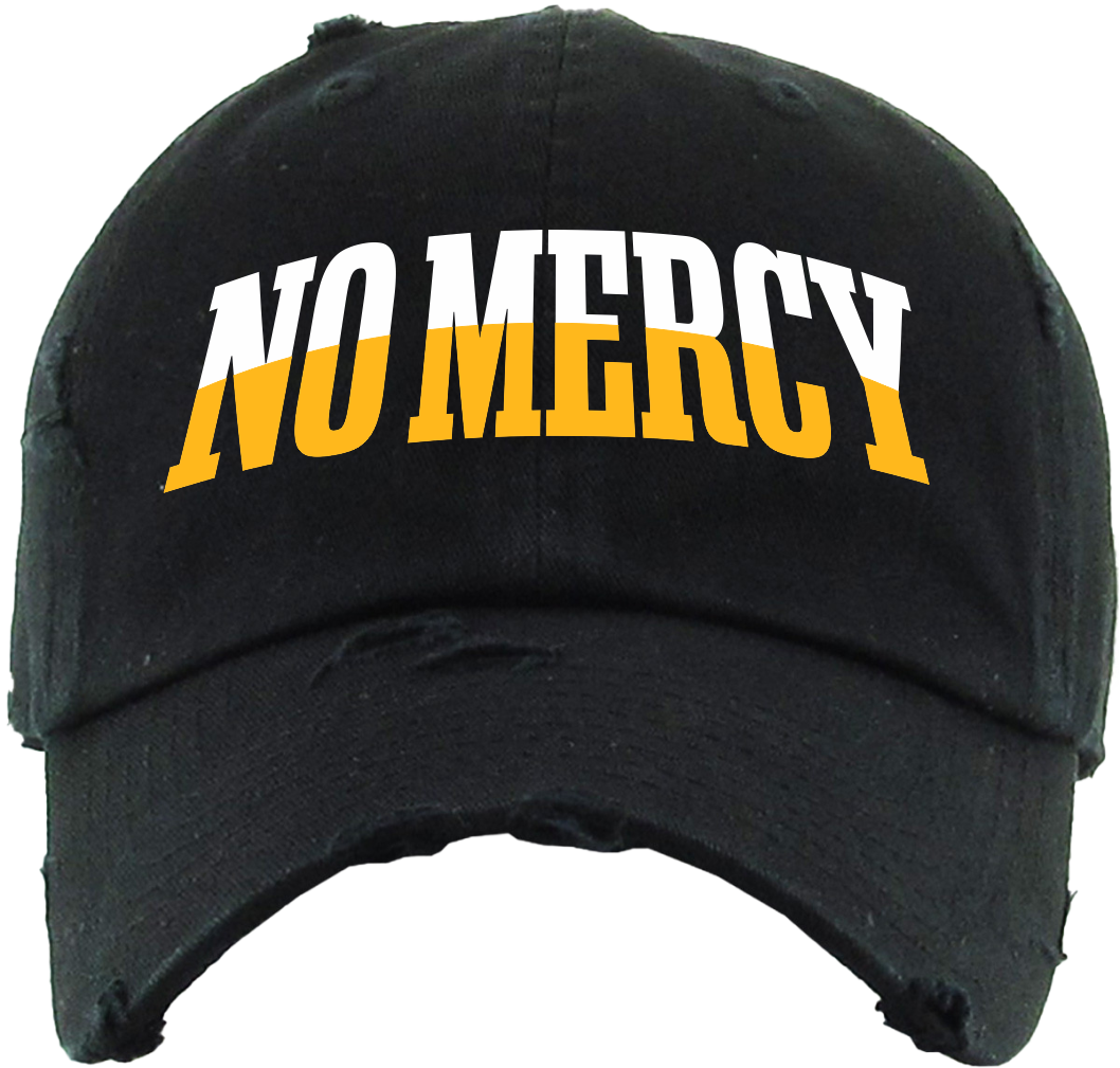 No Mercy Dad Cap - Black / Gold / White