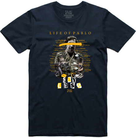 Life Pablo T-Shirt - Navy / Gold
