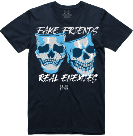 Fake Friends, Real Enemies T-Shirt - Charcoal