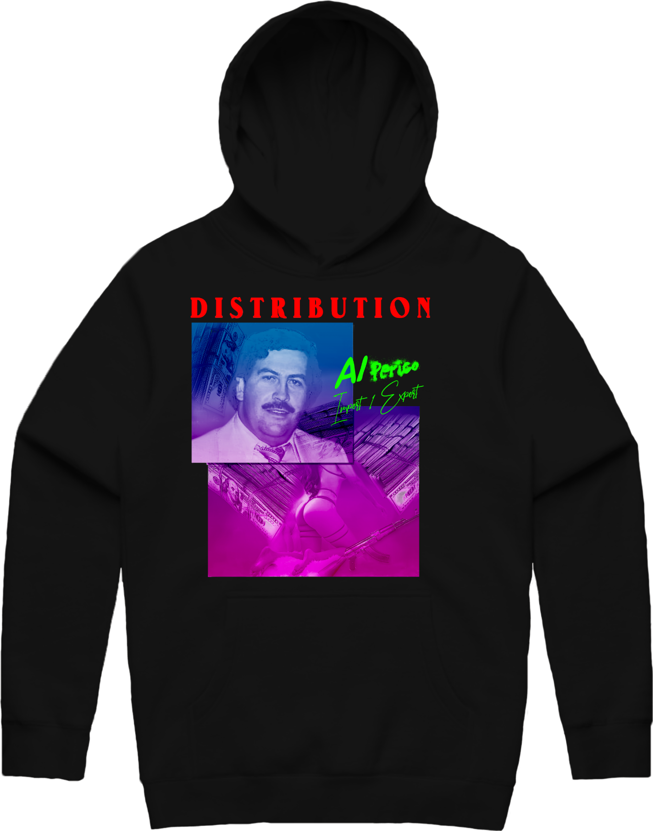 Distribution Columbia Hoodie - Black