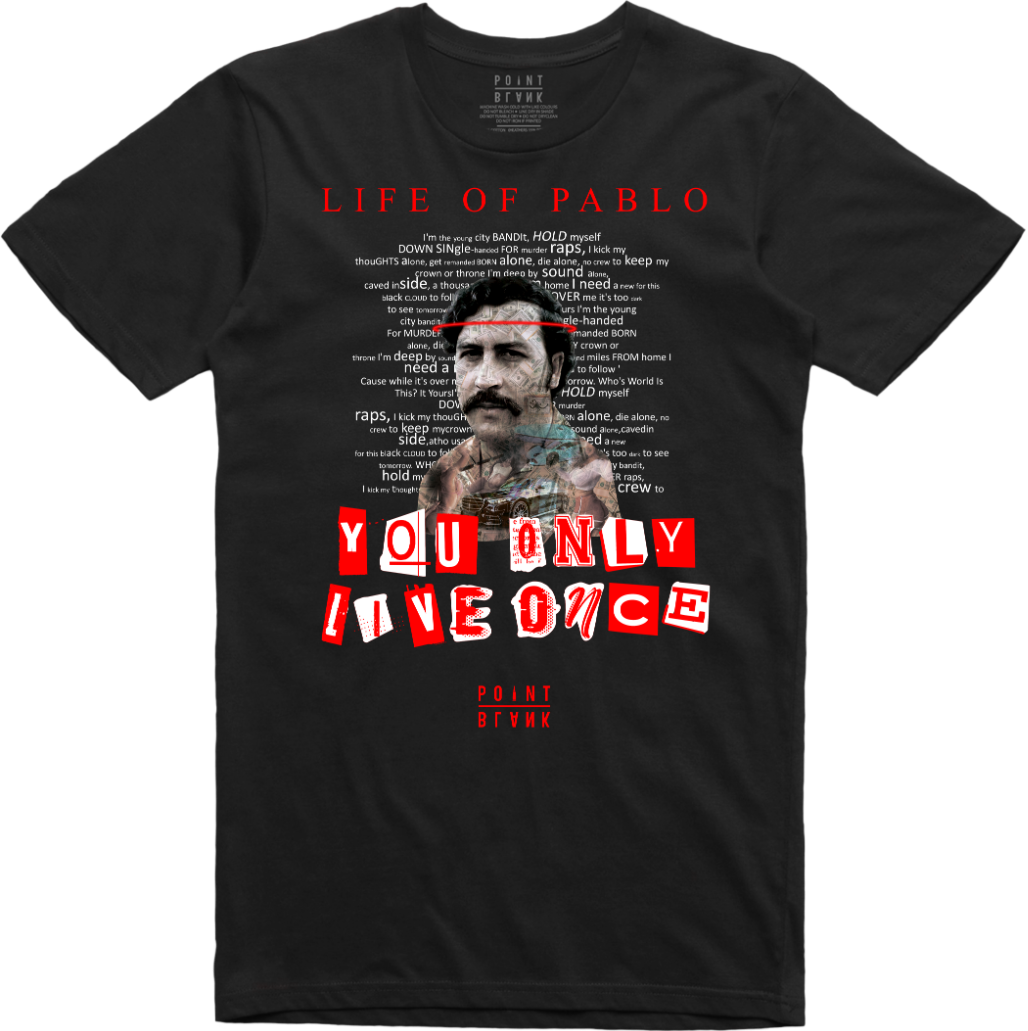 You Only Live Once LOP T-Shirt - Black / Red