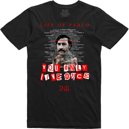 You Only Live Once LOP T-Shirt - Black / Red