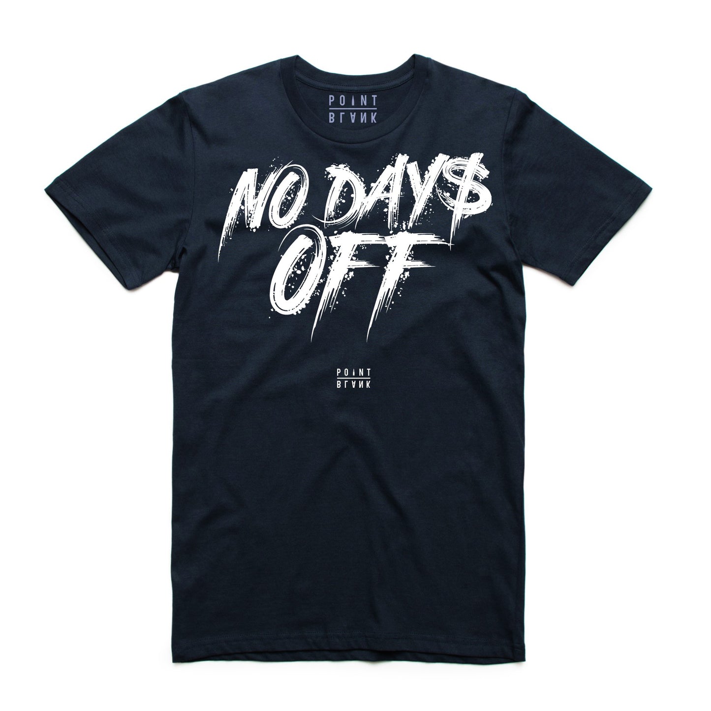 No Days Off Navy / White T-Shirt