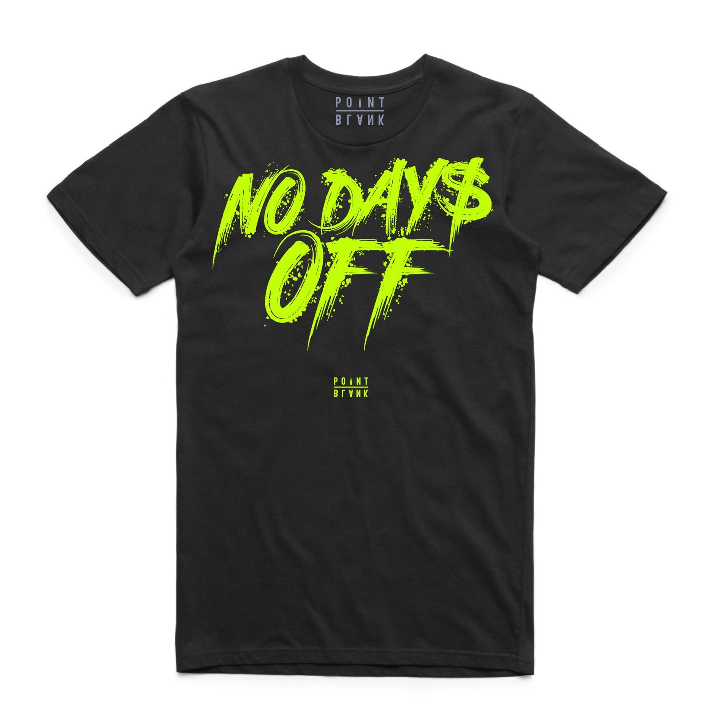 No Days Off Black / Neon T-Shirt