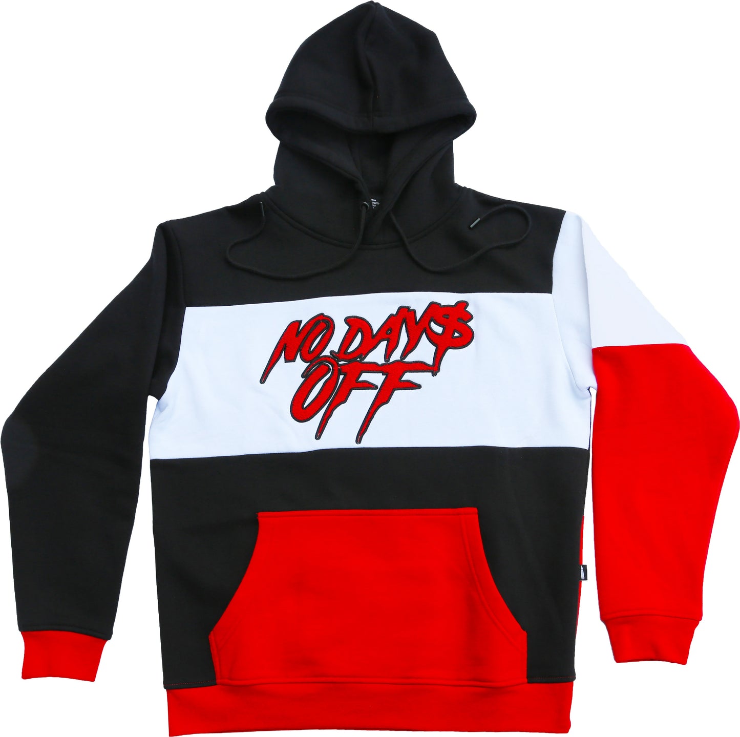 No Days's Off Hoodie - Black / Red / White