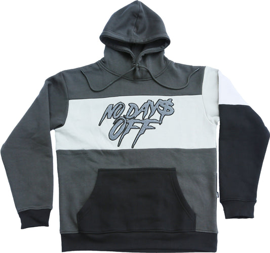 No Days's Off Hoodie - Black / Charcoal / White