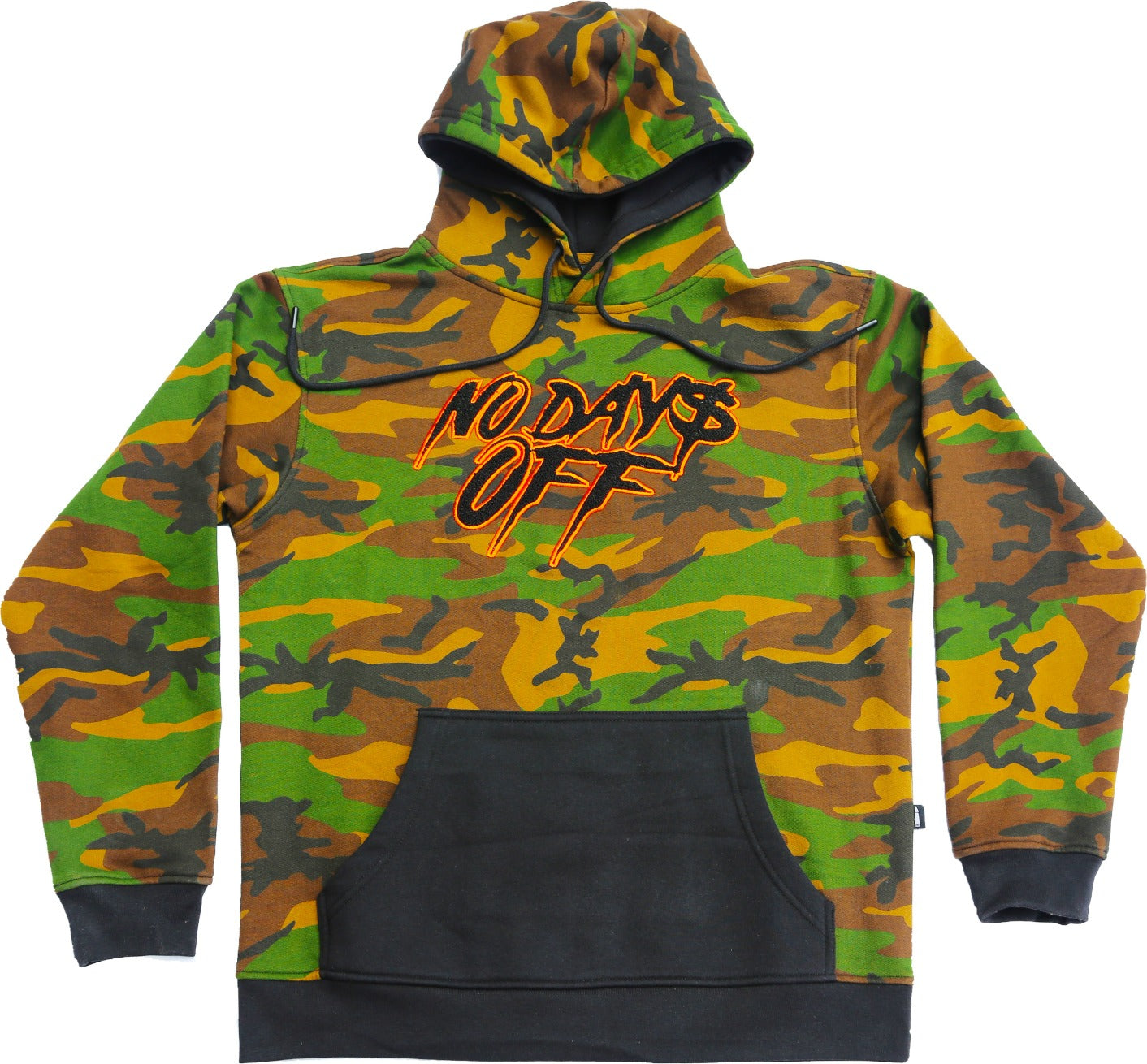 No Days's Off Hoodie - Camo / Black