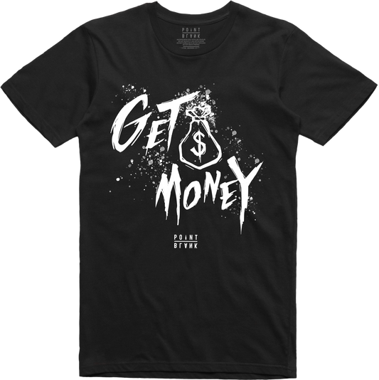 Money Text T-Shirt - Black