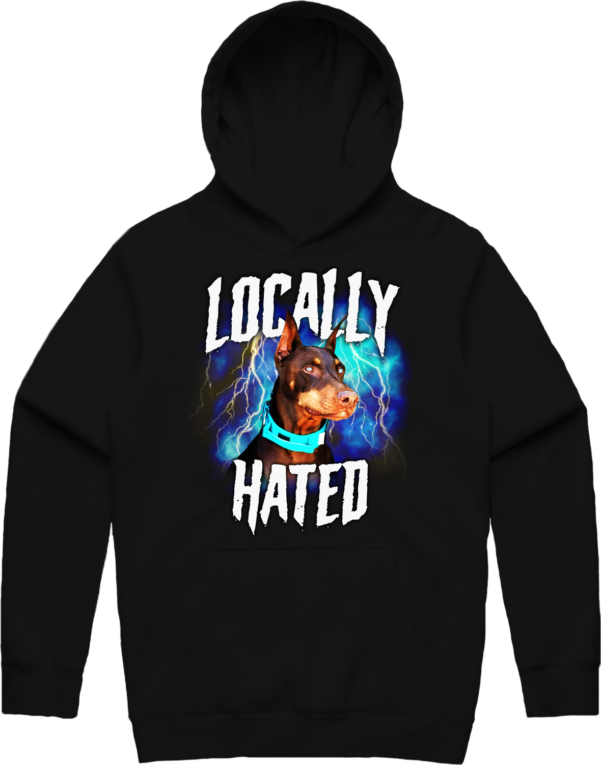 Locally Hated Hoodie - Black