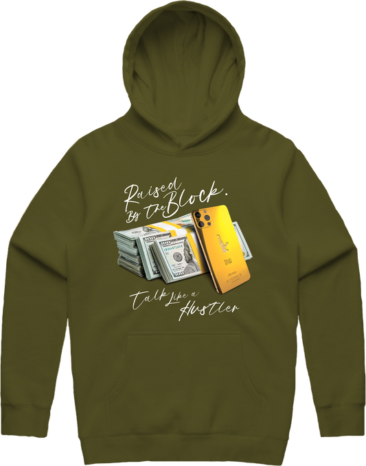 Hustle Talk Hoodie - Olive