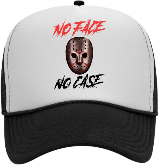 No Face No Case Trucker Cap - White Top