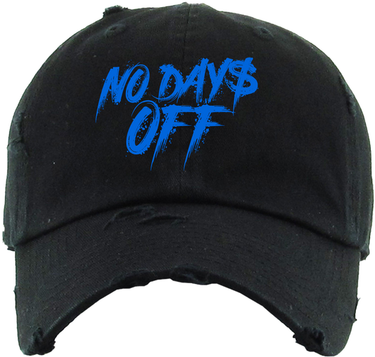 No Days Off Dad Cap - Black/Blue