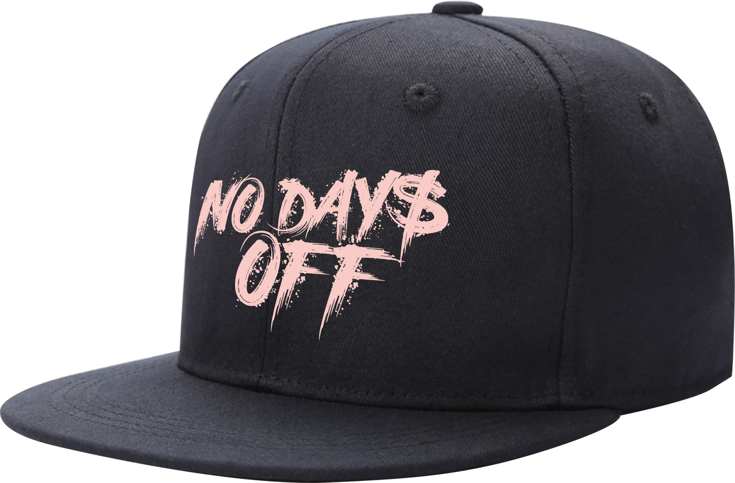 No Days Off Snap Back - Black / Pale Pink