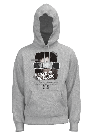 El Chapo Torn Hoodie - Heather Gray