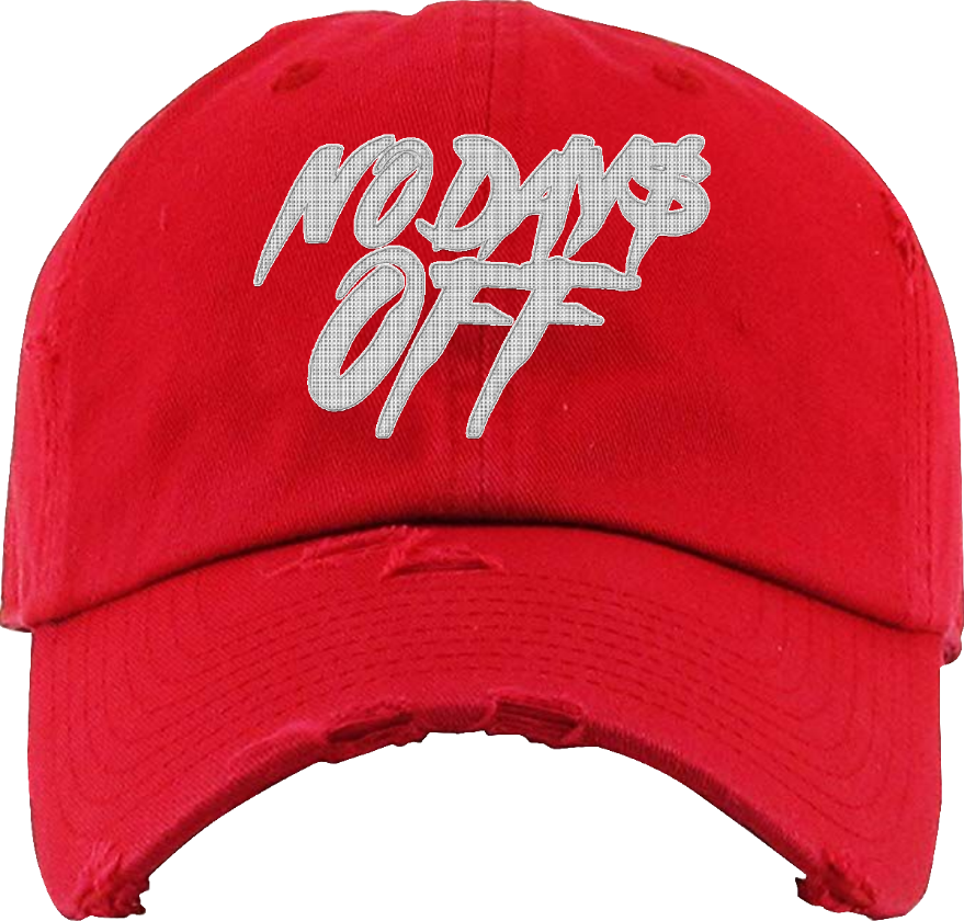 No Days Off Dad Cap (Red)