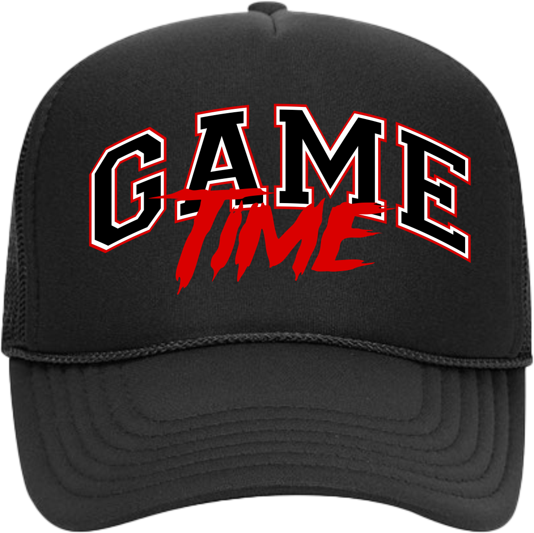 Game Time Trucker Hat - Black