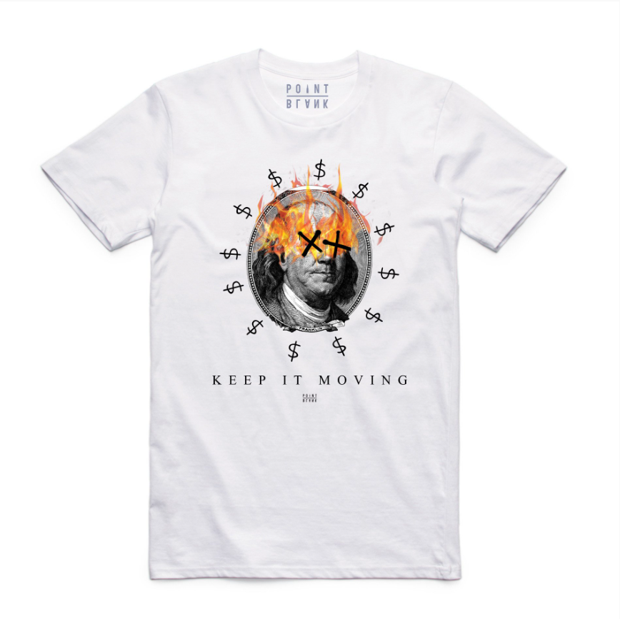 Keep It Moving Benjamin T-Shirt - White