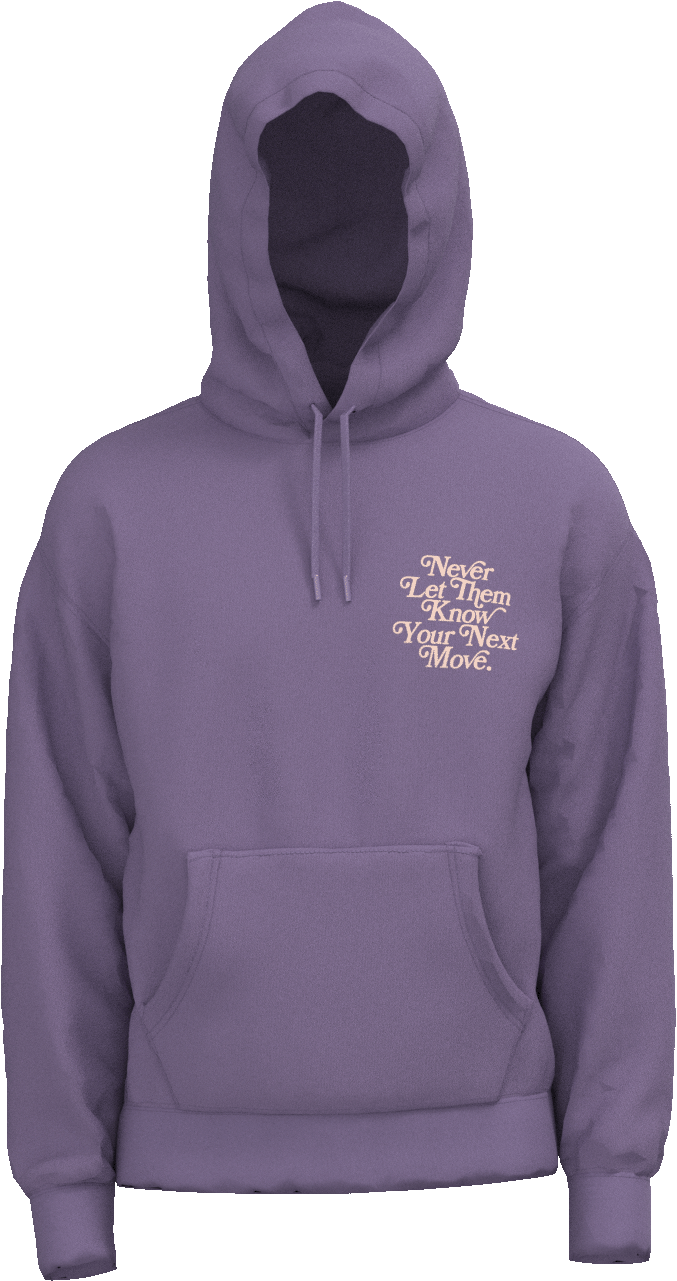 Never Let Them Know Hoodie - Mauve