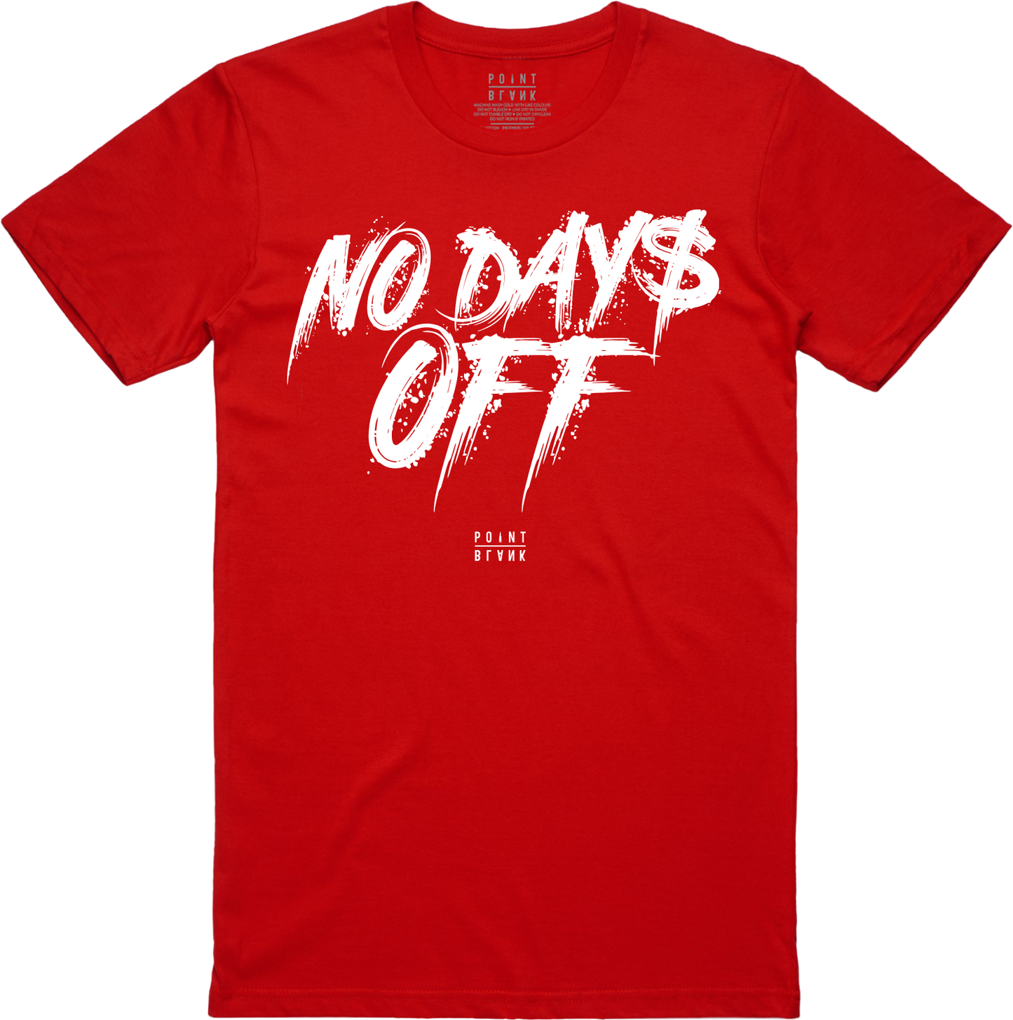 No Days Off T-Shirt - Red