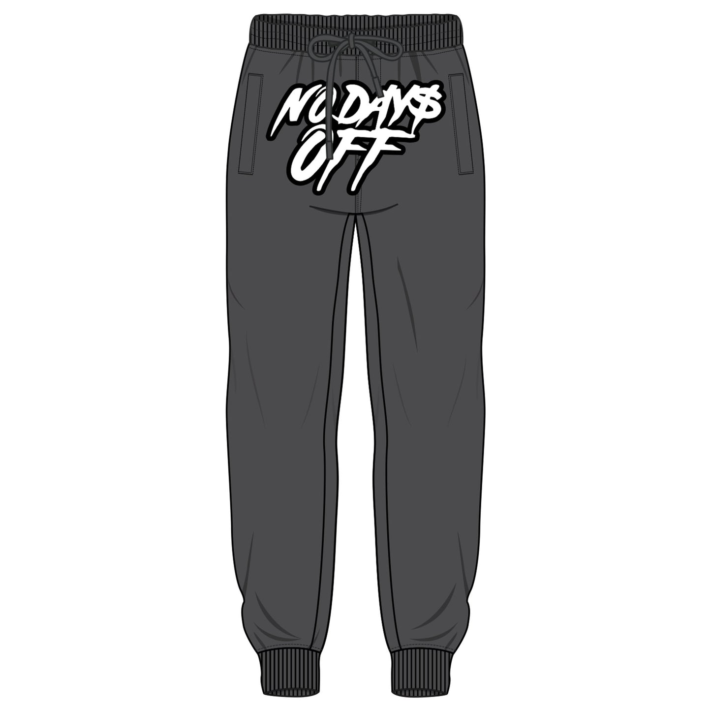 No Days Off - Sweatpants - Charcol