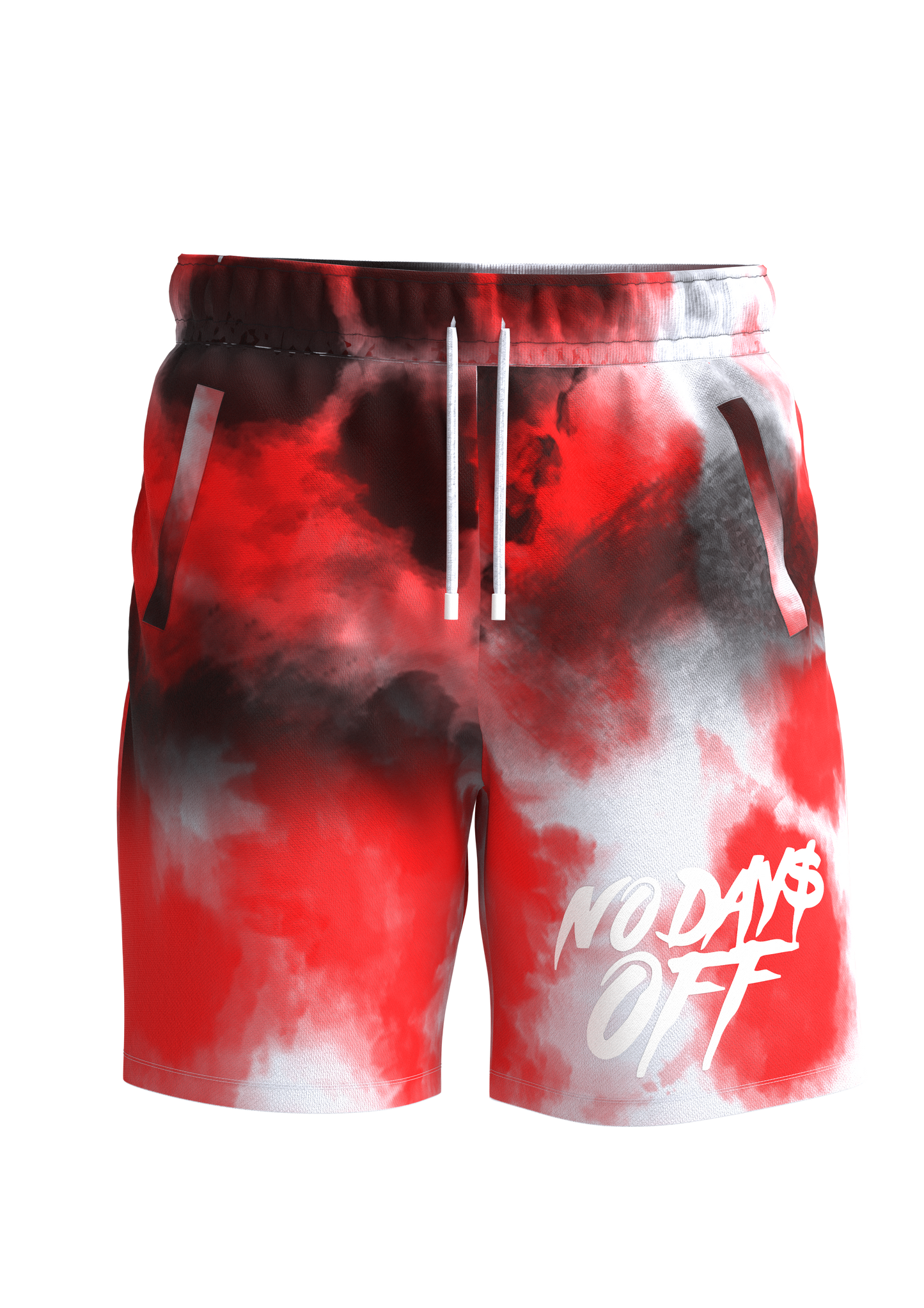 Red tie sales dye shorts